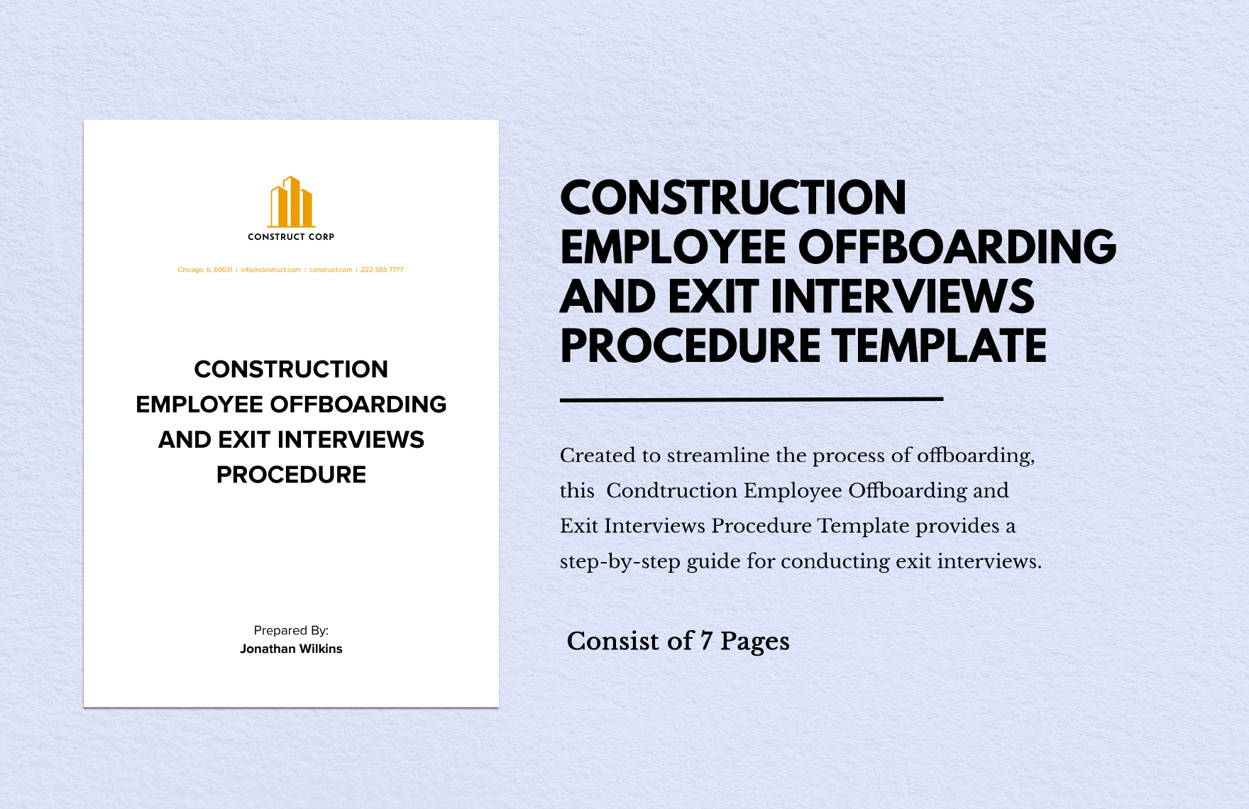Construction Employee Offboarding and Exit Interviews Procedure