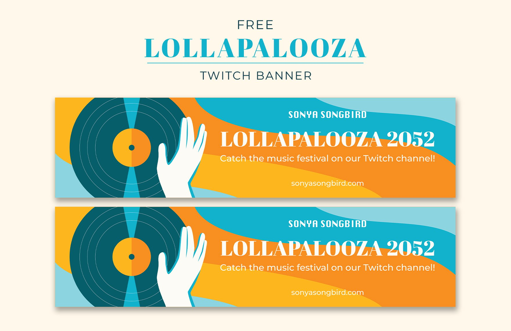 Lollapalooza Twitch Banner