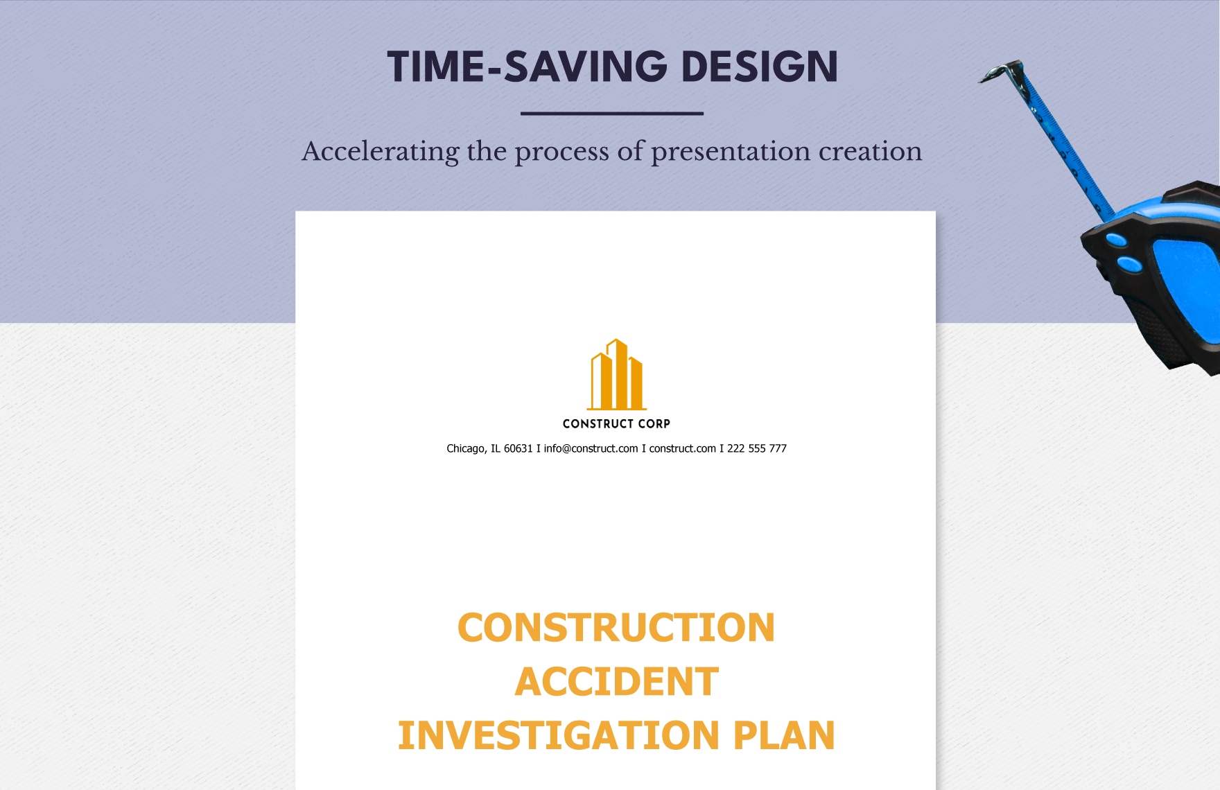 Construction Accident Investigation Plan Template
