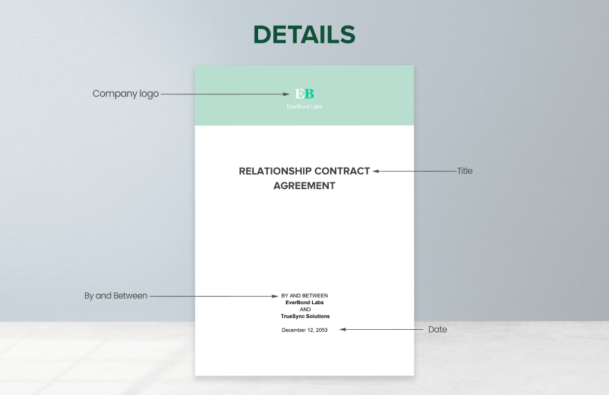 Relationship Contract Agreement Template