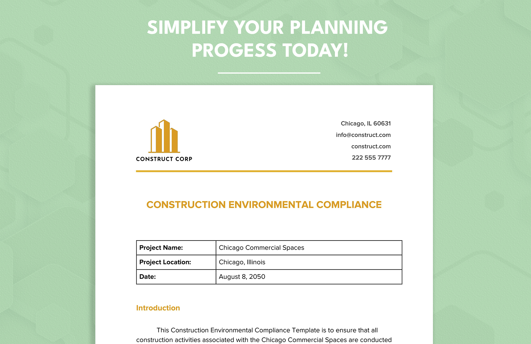 Construction Environmental Compliance