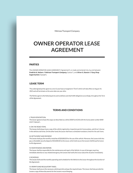 Free Car Lease Agreement Template Pdf Word Doc Apple Mac Apple Mac Pages 9075