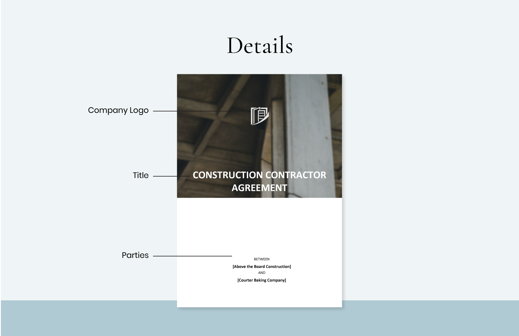 Construction Contractor Agreement Template in Pages, Word, Google Docs ...