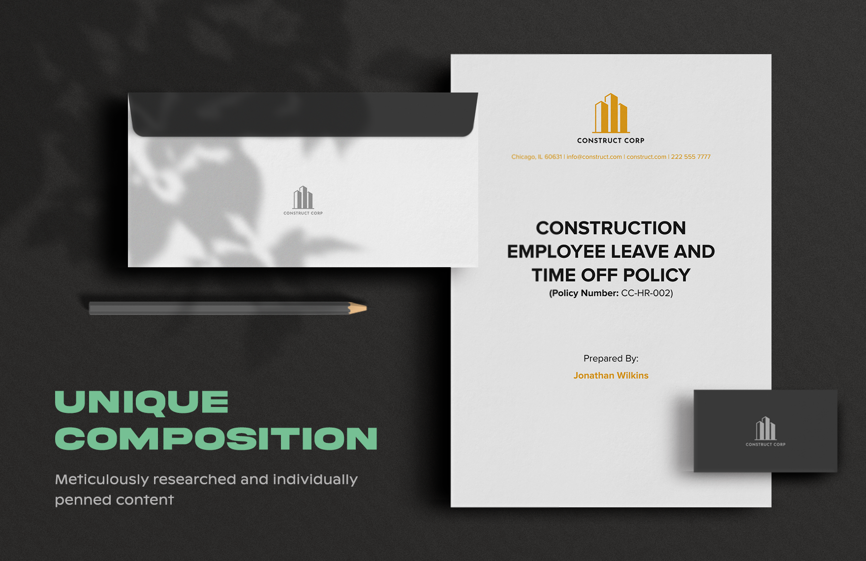 10+ Construction HR Policy Template Bundle
