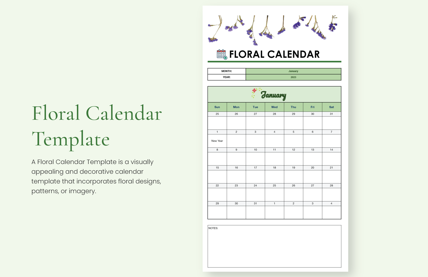Calendar Layout Templates Design, Free, Download