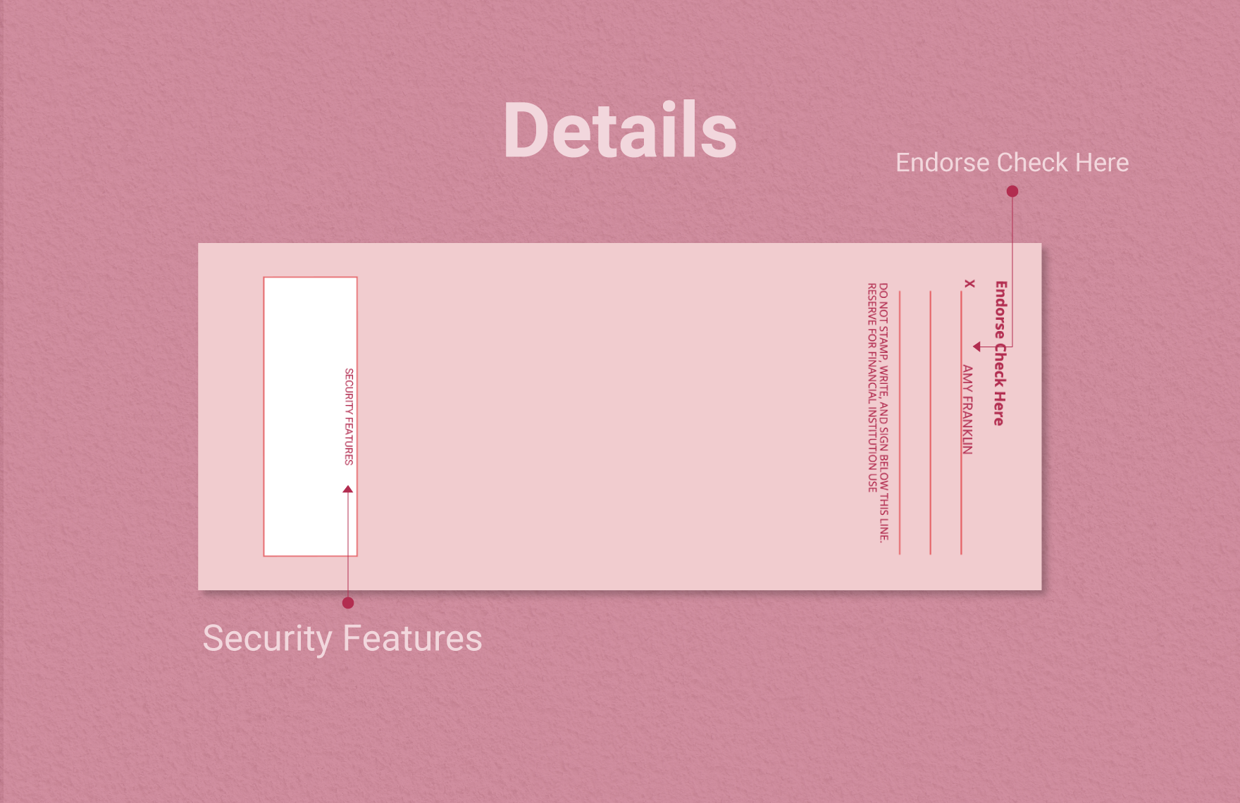 Printable Blank Check Template for Kids in Pink Color
