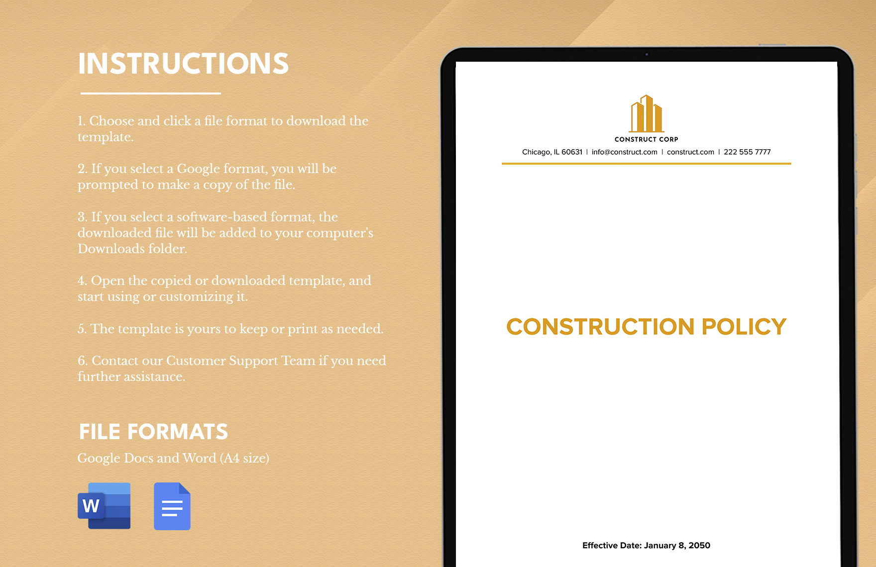 Construction Policy