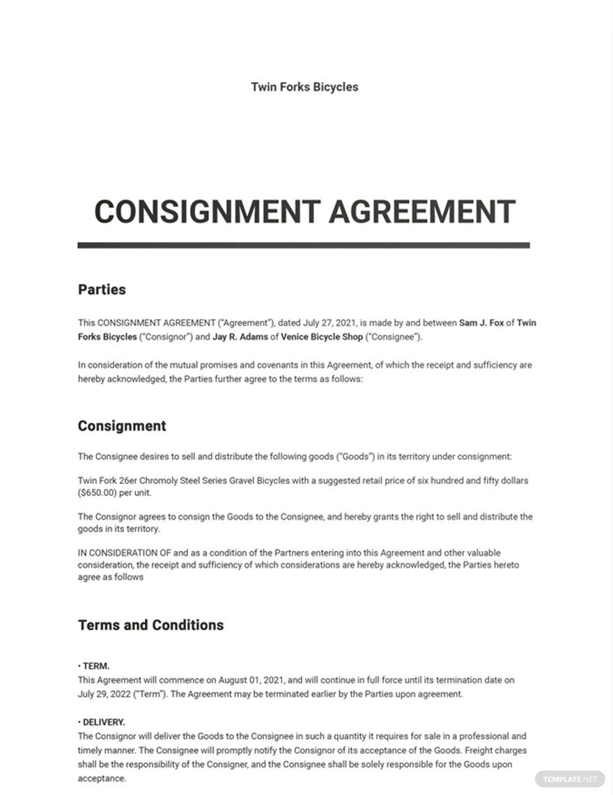 Consignment Agreements Templates Pdf Format Free Download Consignment Agreements Templates Pdf Format Free Download