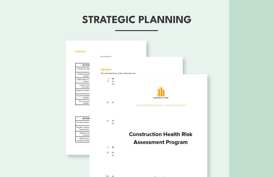 Construction Health Risk Assessment Program Template