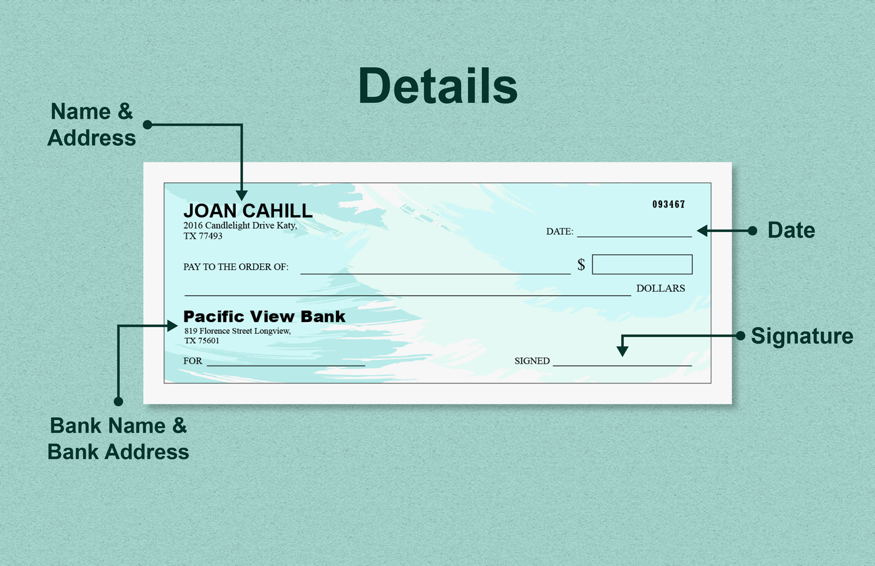 Sample Draft Blank Cheque Template