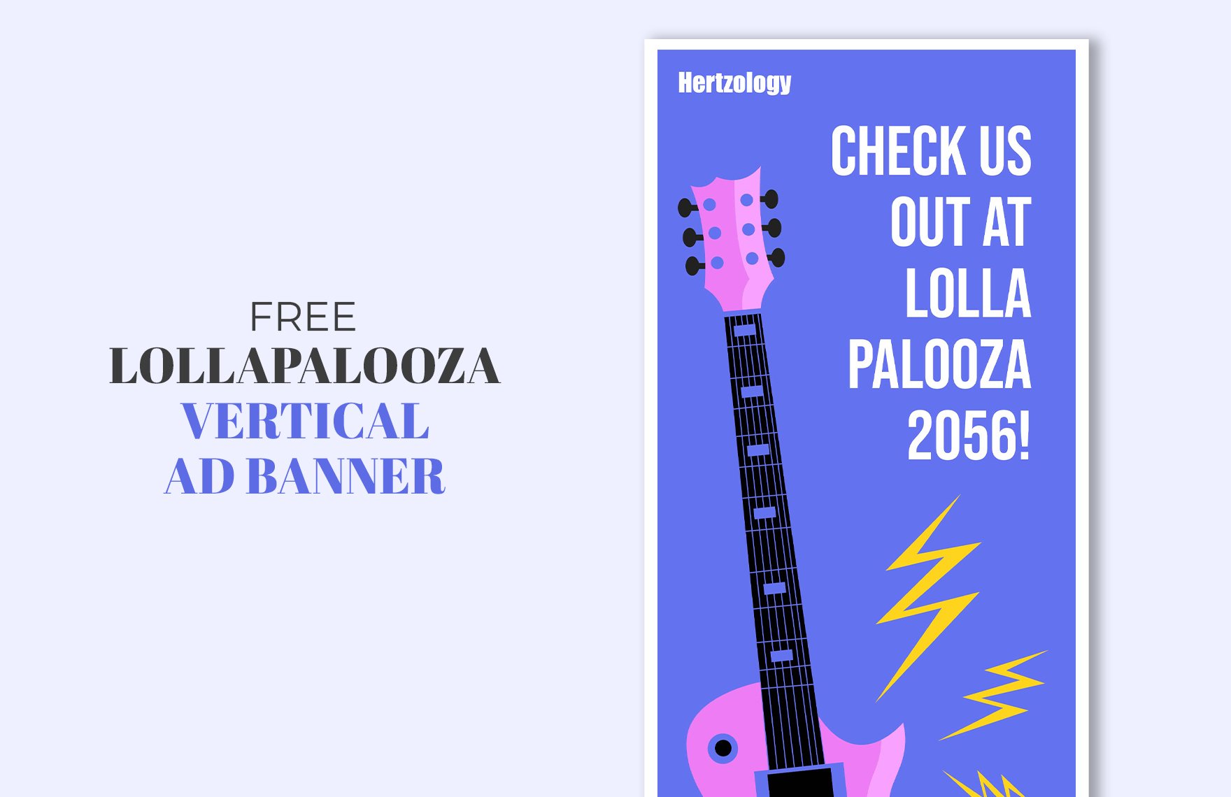 Lollapalooza Vertical Ad Banner