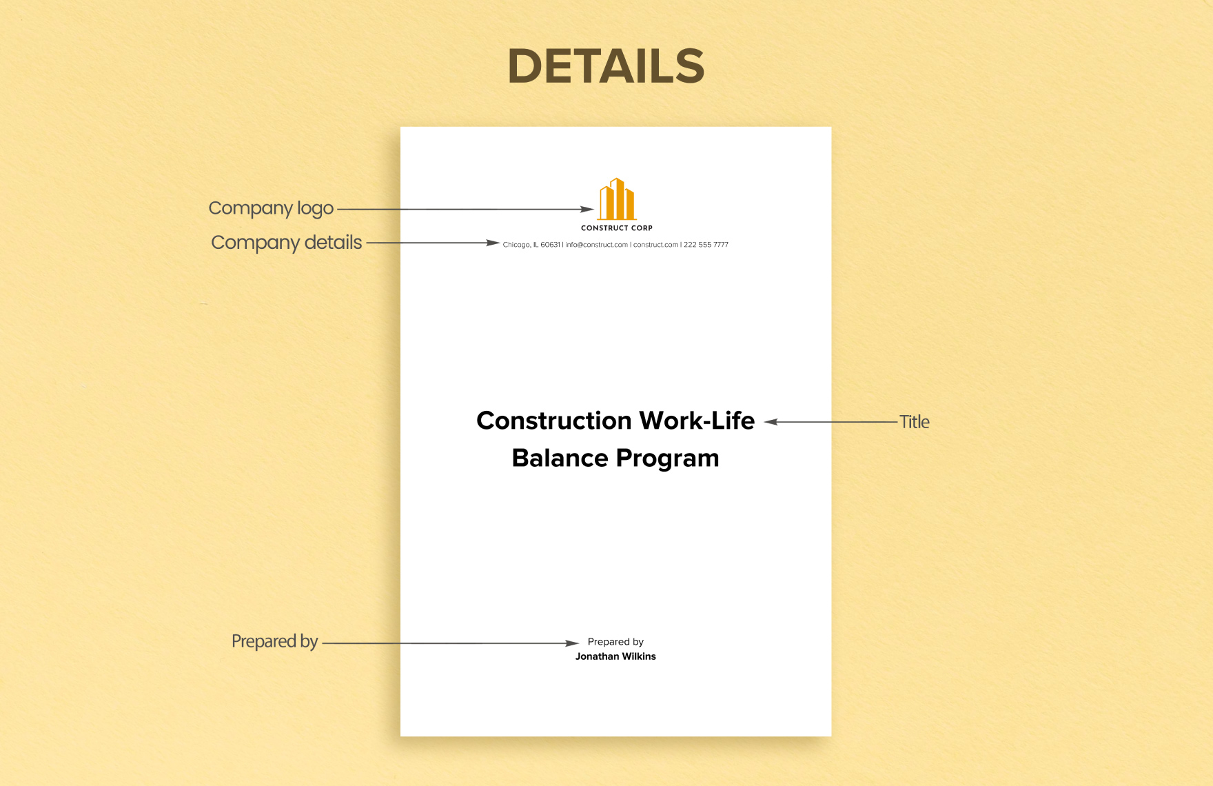 Construction Work-Life Balance Program Template