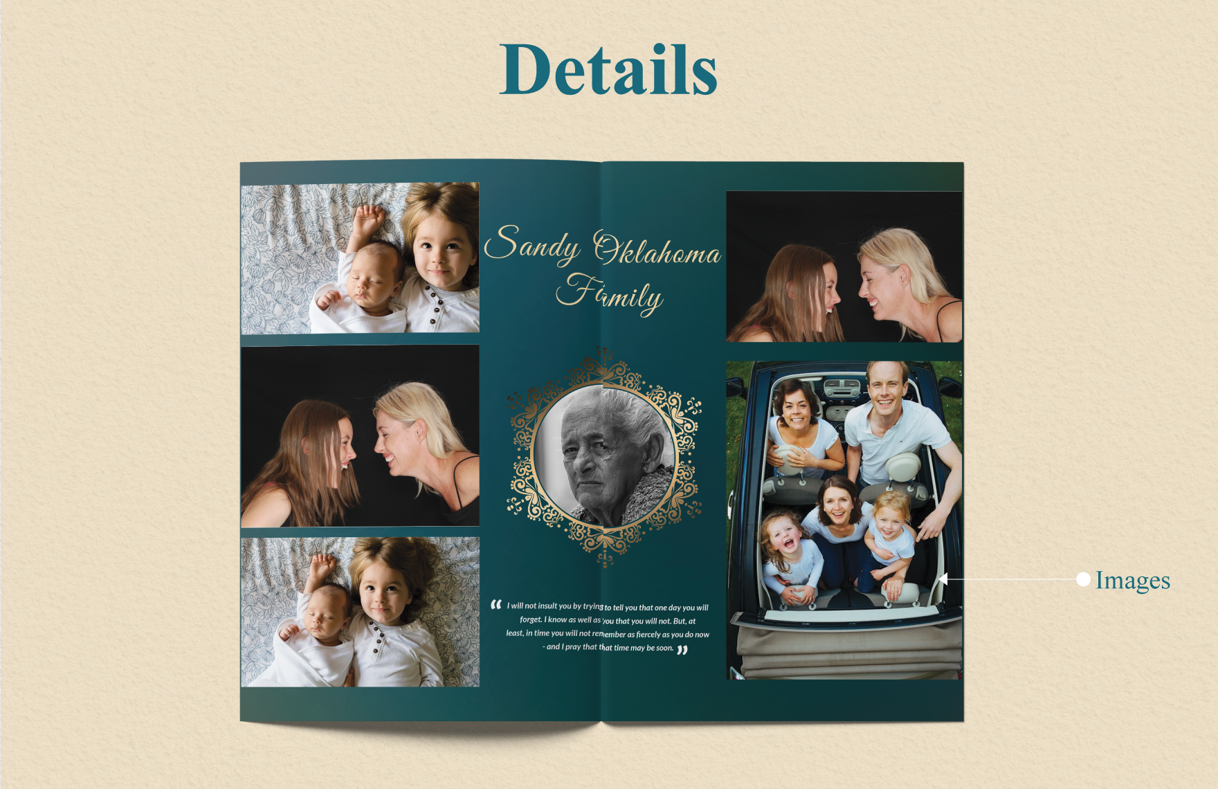 Obituary Funeral Booklet Template