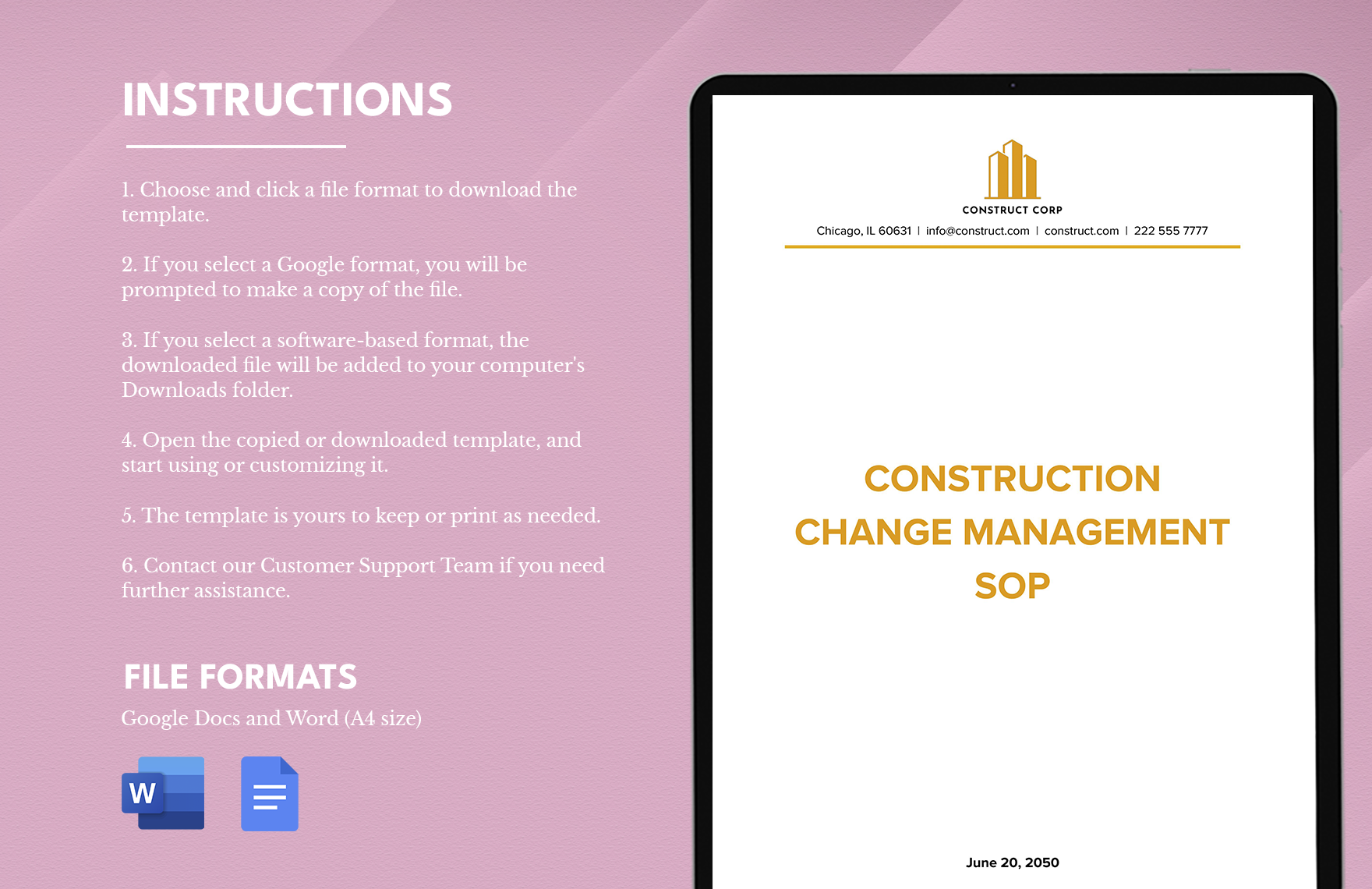 Construction Change Management SOP