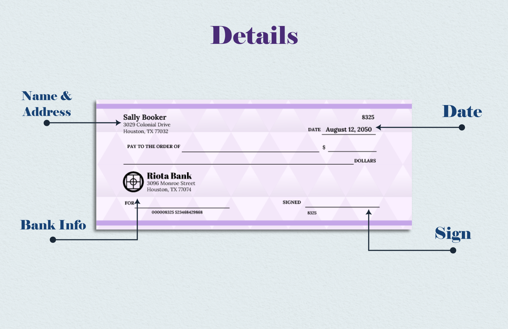Payroll Designer Blank Check Template