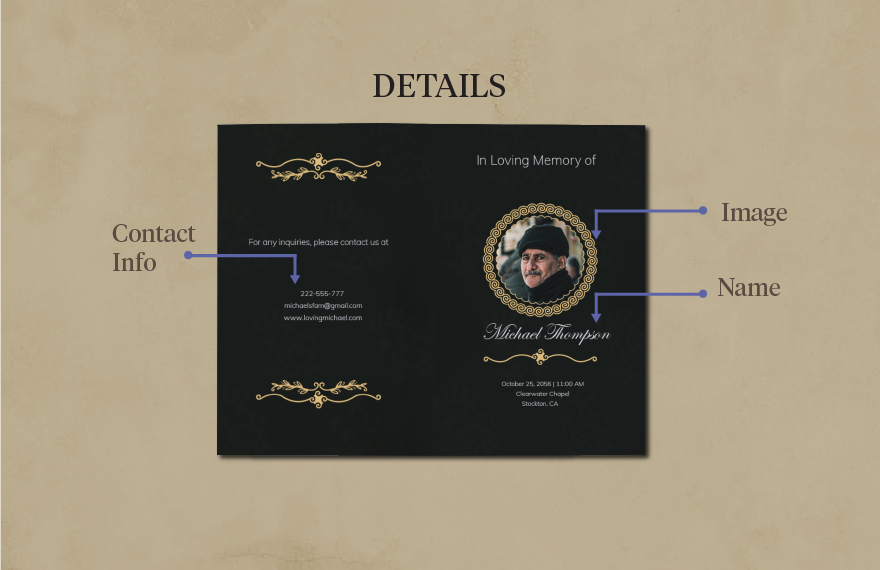 Free Celebration of Life Program Funeral Pamphlet Template to Edit Online Free Celebration of Life Program Funeral Pamphlet Template to Edit Online