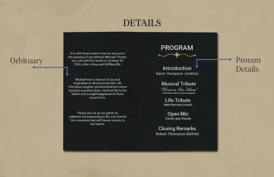 Free Celebration of Life Program Funeral Pamphlet Template to Edit Online Free Celebration of Life Program Funeral Pamphlet Template to Edit Online