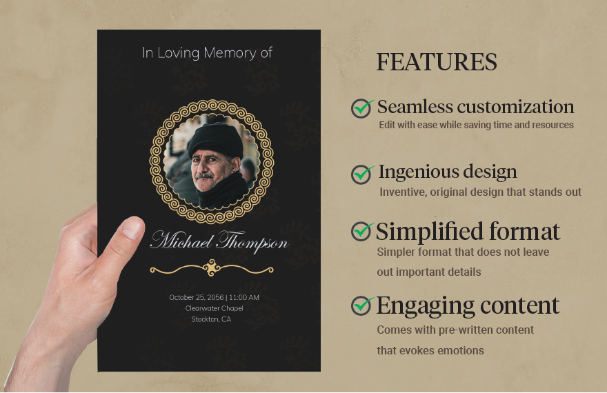 Free Celebration of Life Program Funeral Pamphlet Template to Edit Online Free Celebration of Life Program Funeral Pamphlet Template to Edit Online