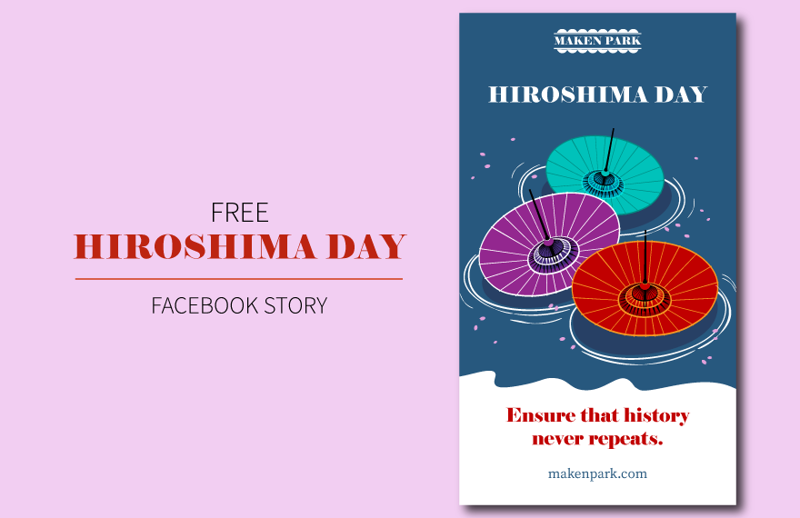 Hiroshima Day Facebook Story in Illustrator, PSD, EPS, SVG, JPG, PNG