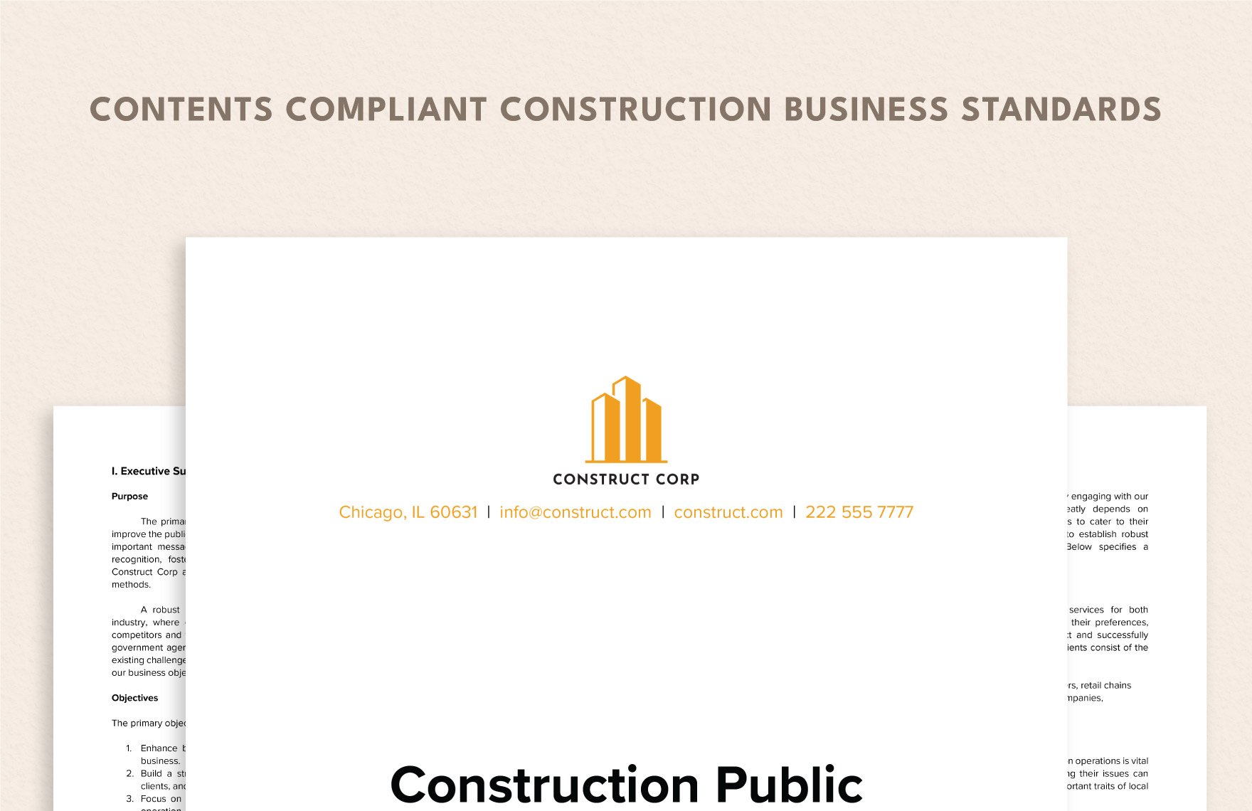 Construction Public Relations (PR) Strategy Plan Template