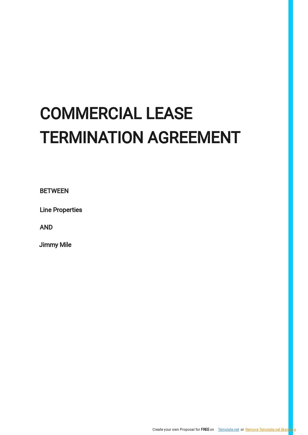 Free Termination Agreement Templates 11  Download in PDF Word Pages