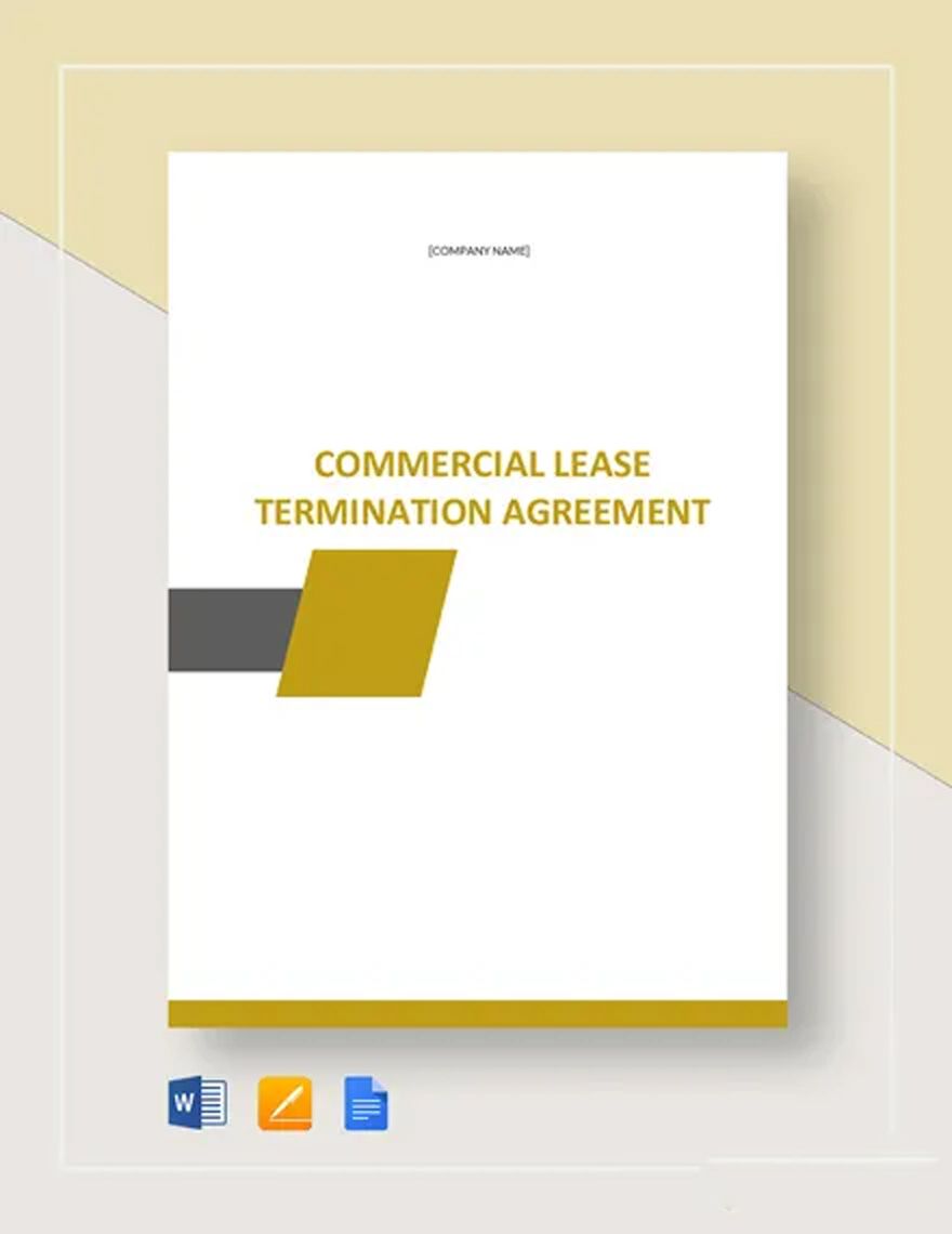 Commercial Lease Termination Agreement Template