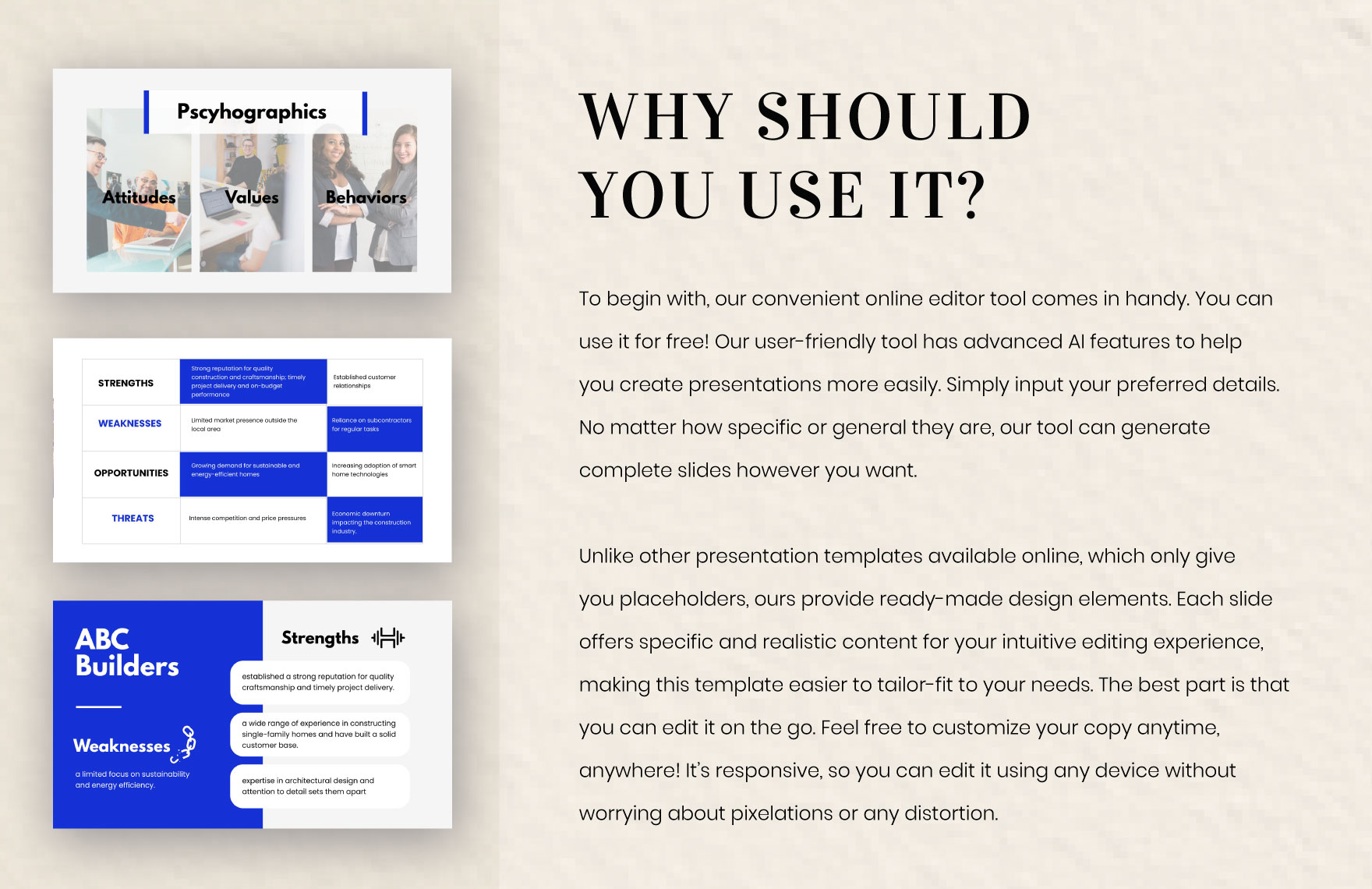 Free Executive Summary Presentation Template to Edit Online