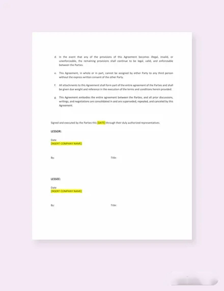 Mutual Lease Termination Agreement Template