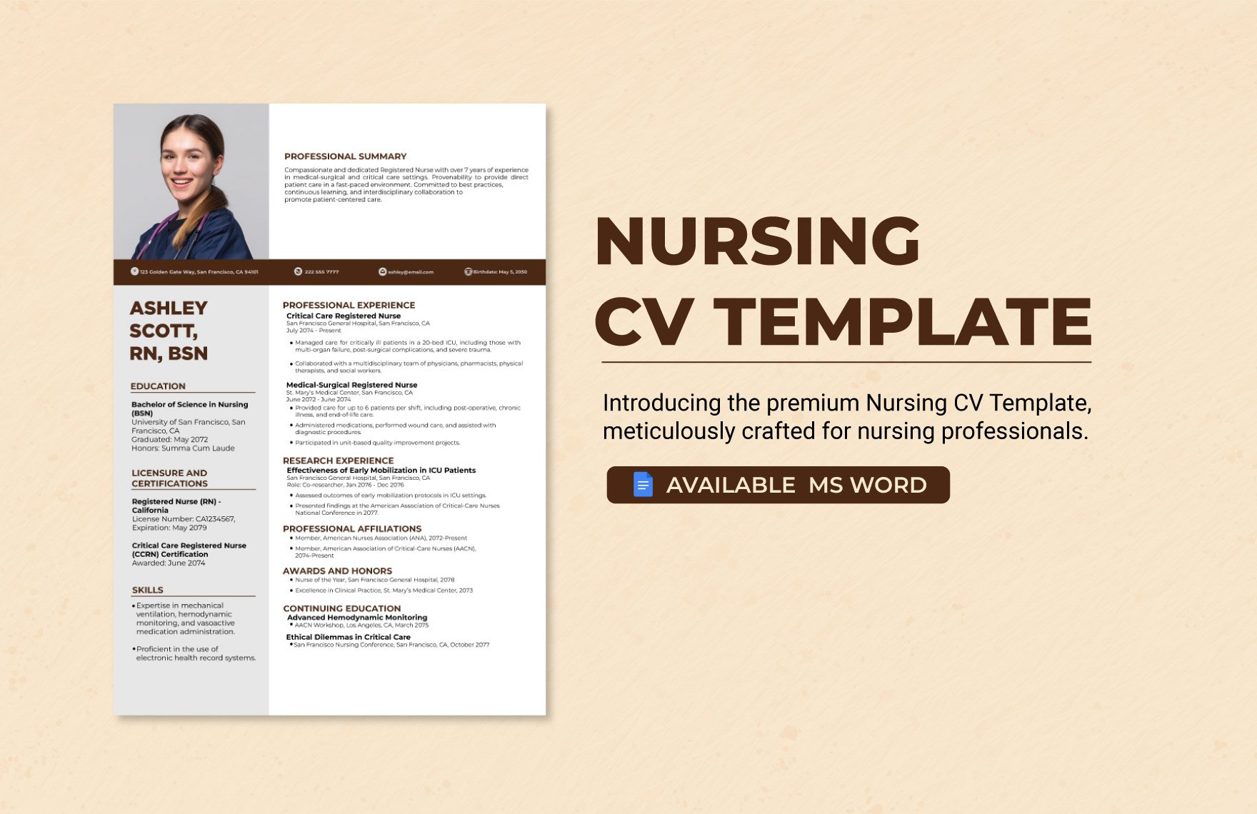 Nursing CV Template 