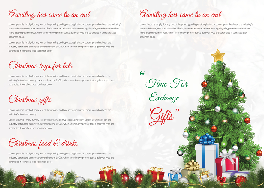 Merry Christmas Brochure Template download