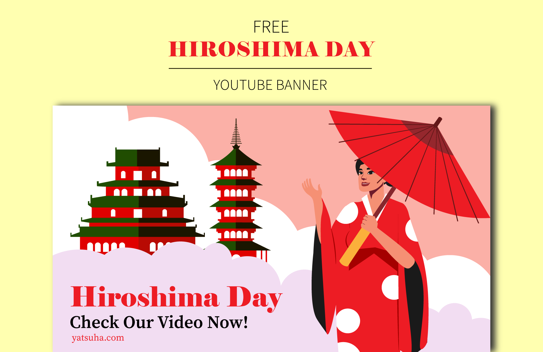 Hiroshima Day  Youtube Banner