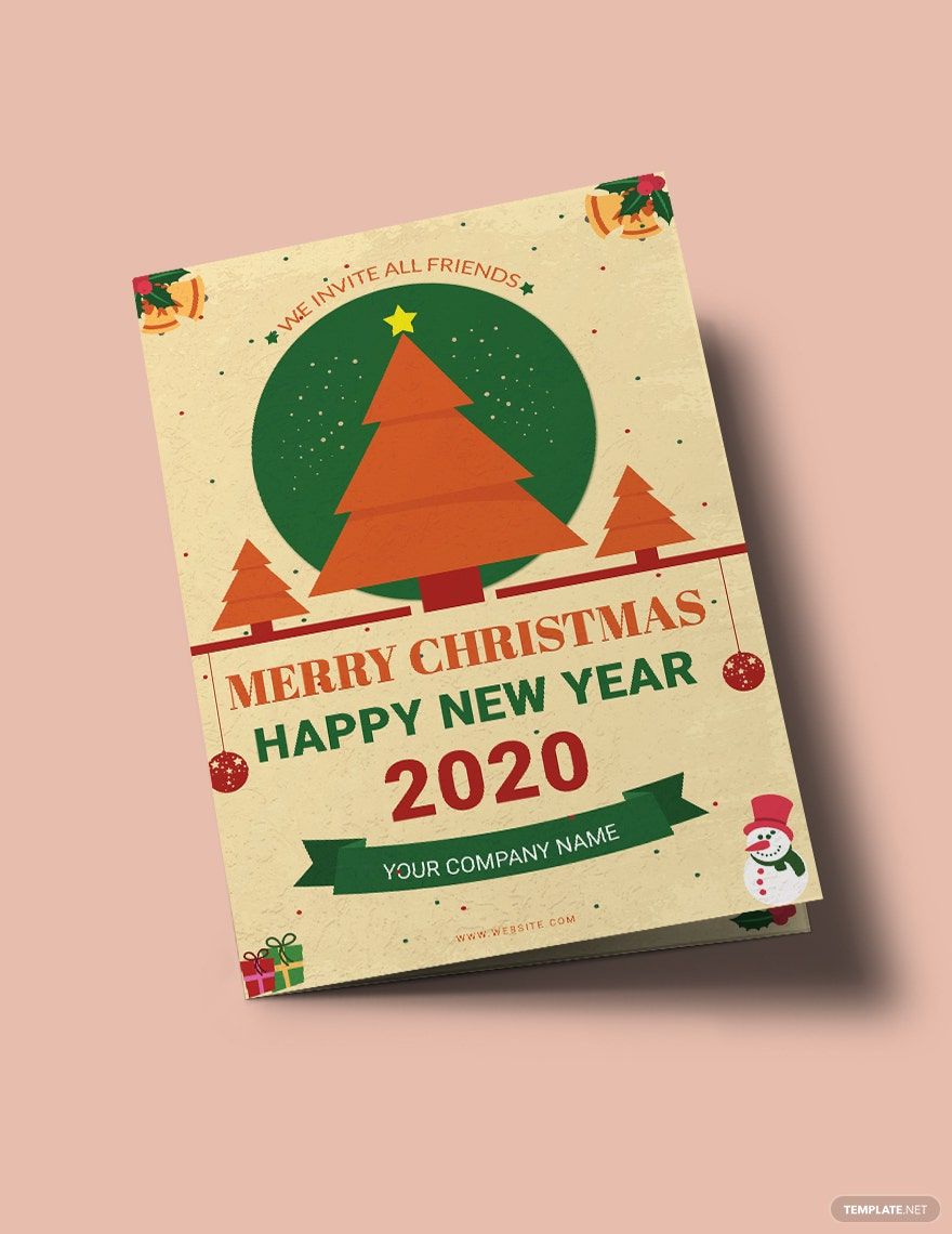Minimal Christmas Bi-Fold Brochure Template