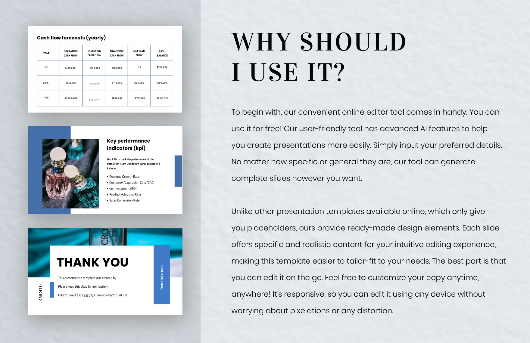 Free Finance Presentation Template to Edit Online