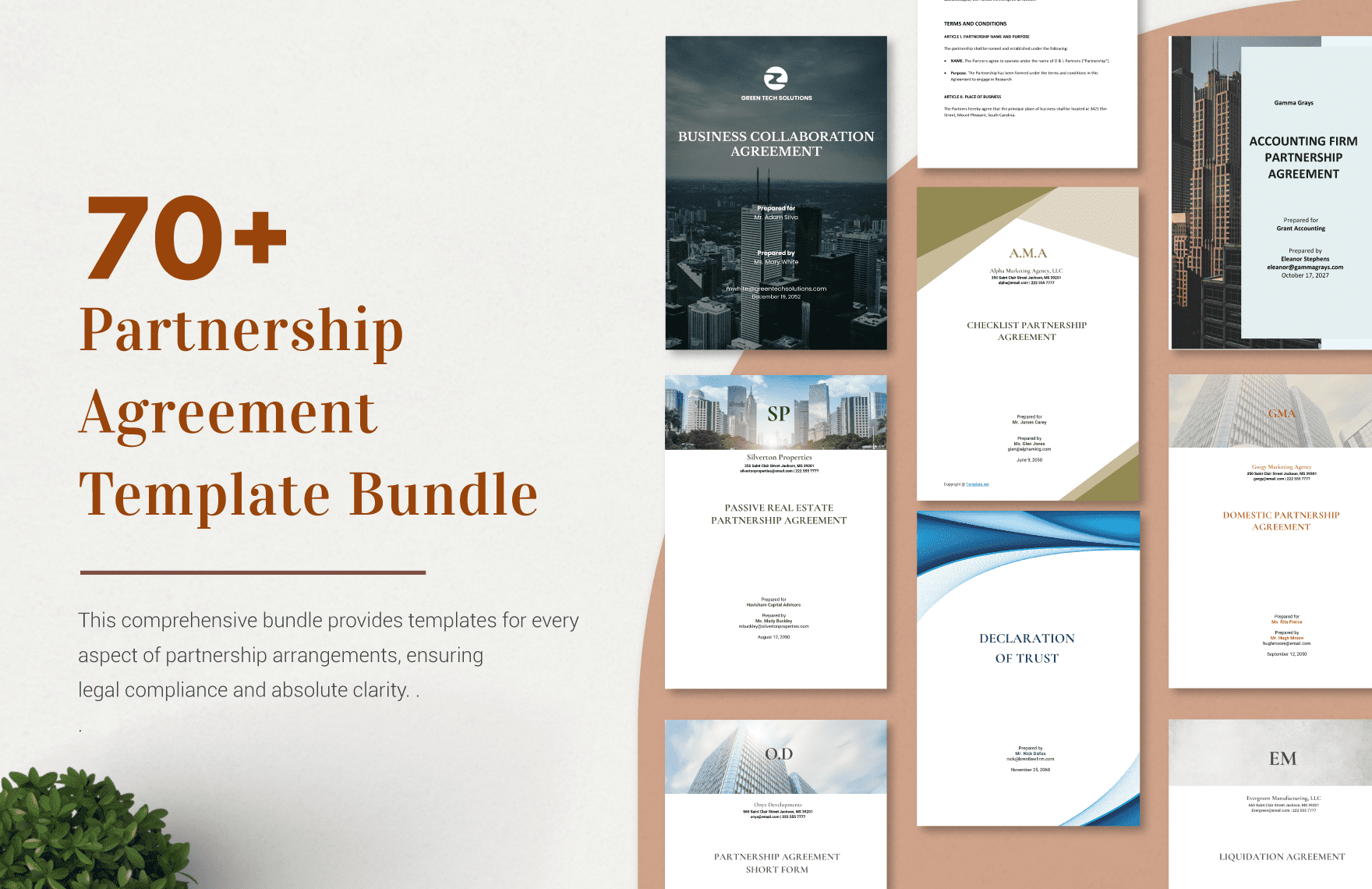partnership-agreement-template-bundle