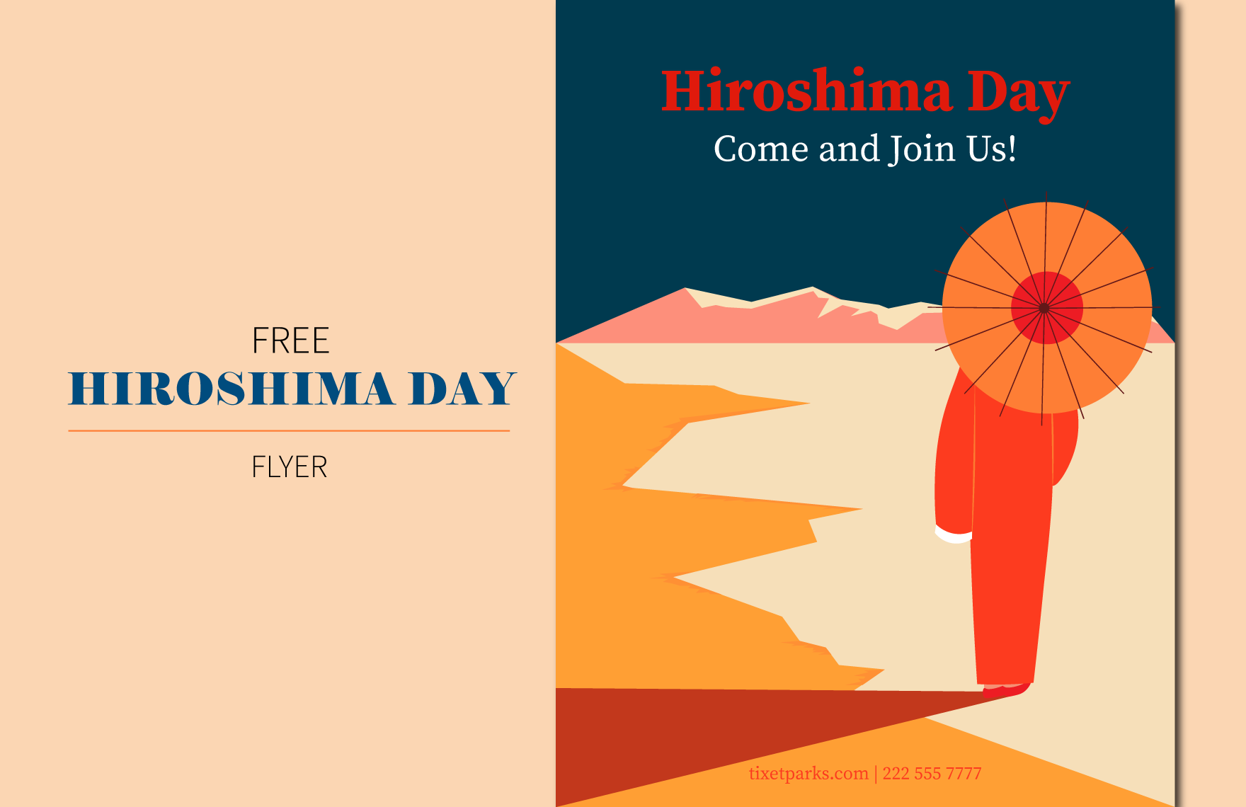 Free Hiroshima Day  Flyer in Word, Google Docs, Illustrator, PSD, EPS, SVG, JPG, PNG