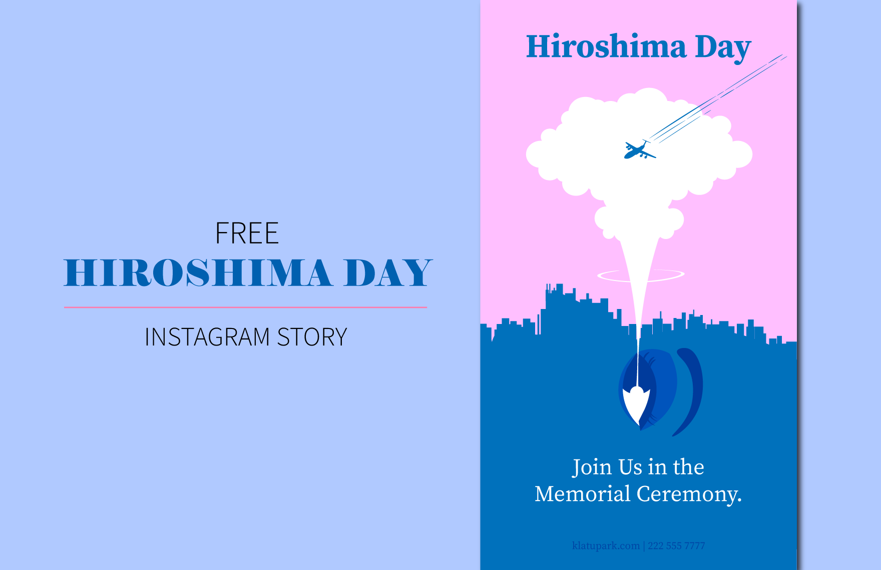 Hiroshima Day  Instagram Story in Illustrator, PSD, EPS, SVG, JPG, PNG