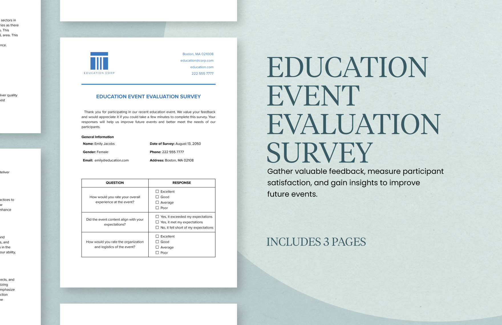 Restaurant Customer Satisfaction Survey Template - Word, Google Docs ...