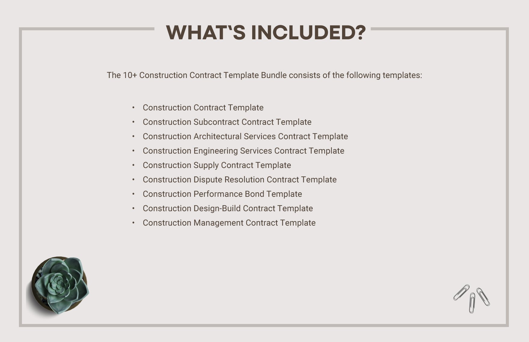 10+ Essential Construction Contract Template Bundle