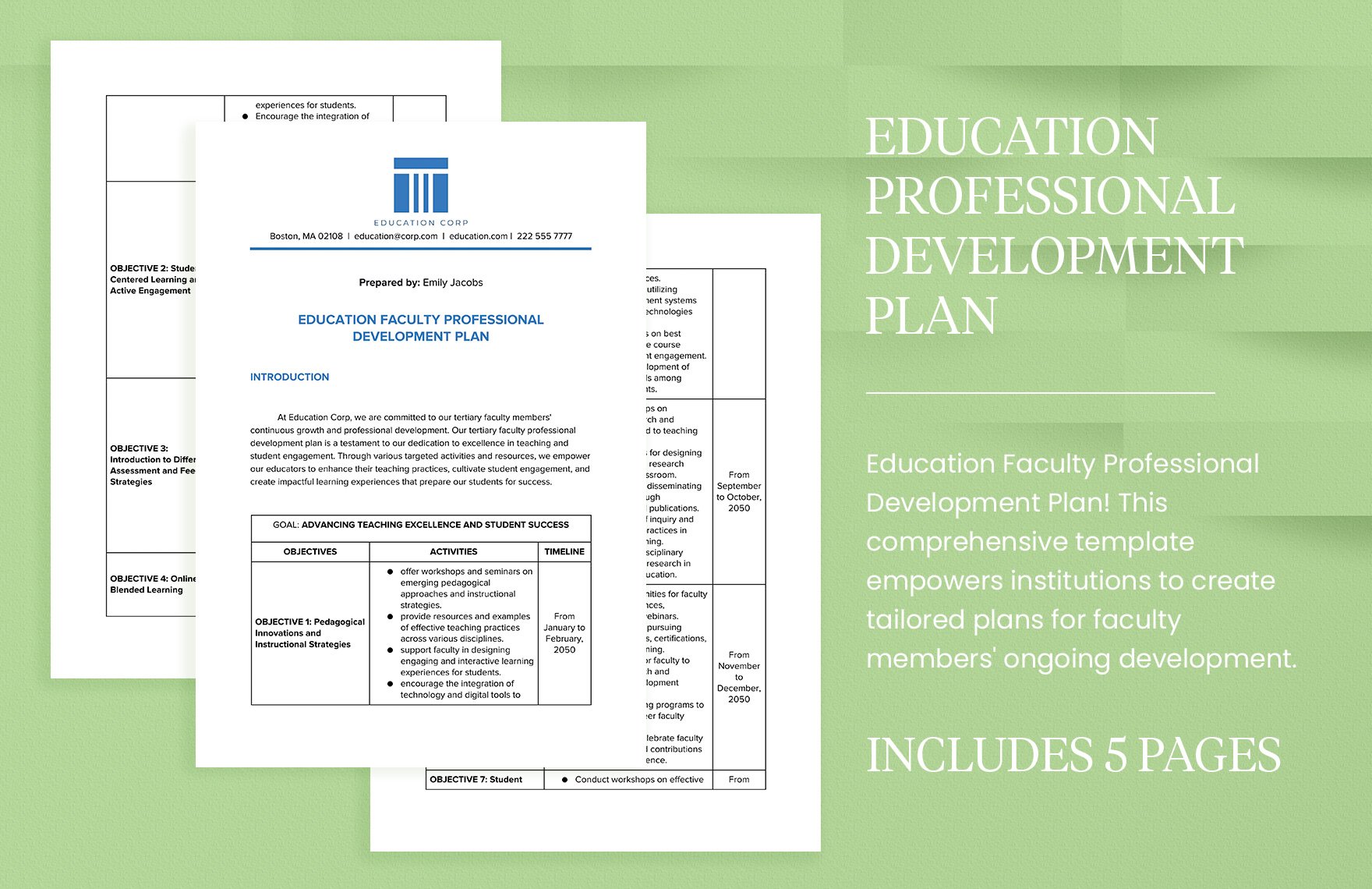 Education Professional Development Plan