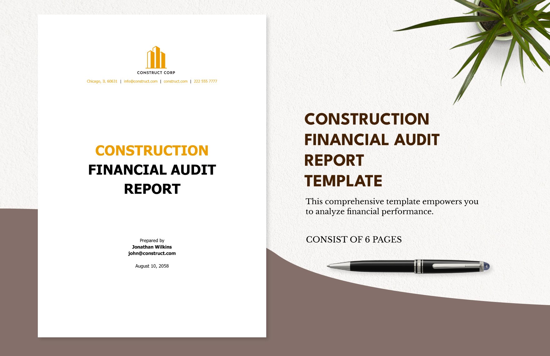 Construction Financial Audit Report Template