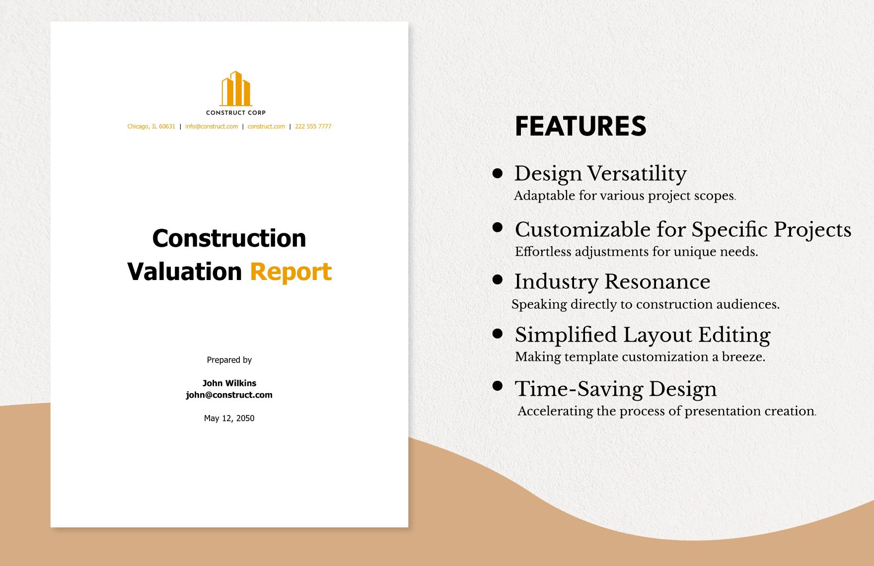 Construction Valuation Report Template