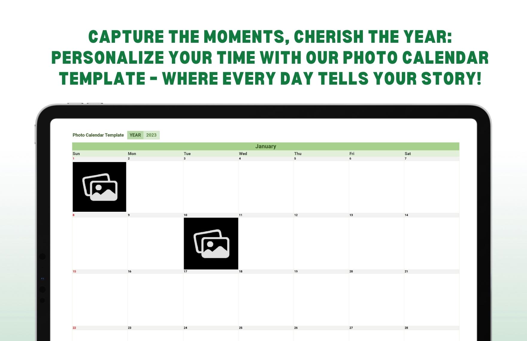 Photo Calendar Template