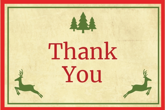 Christmas Special Thank You Card Template [Free PDF] - Word | PSD ...