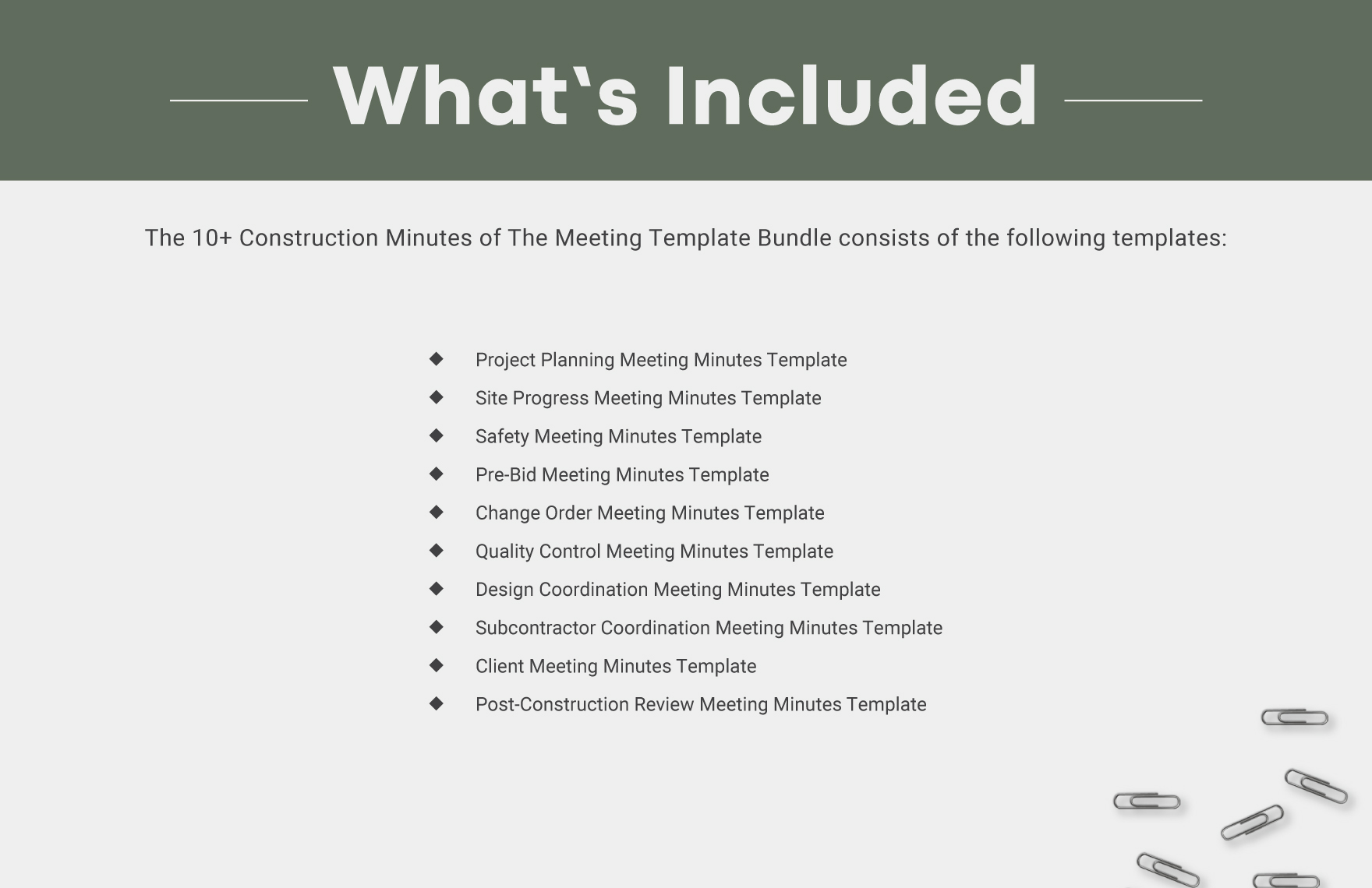 10+ Construction Minutes of The Meeting Template Bundle