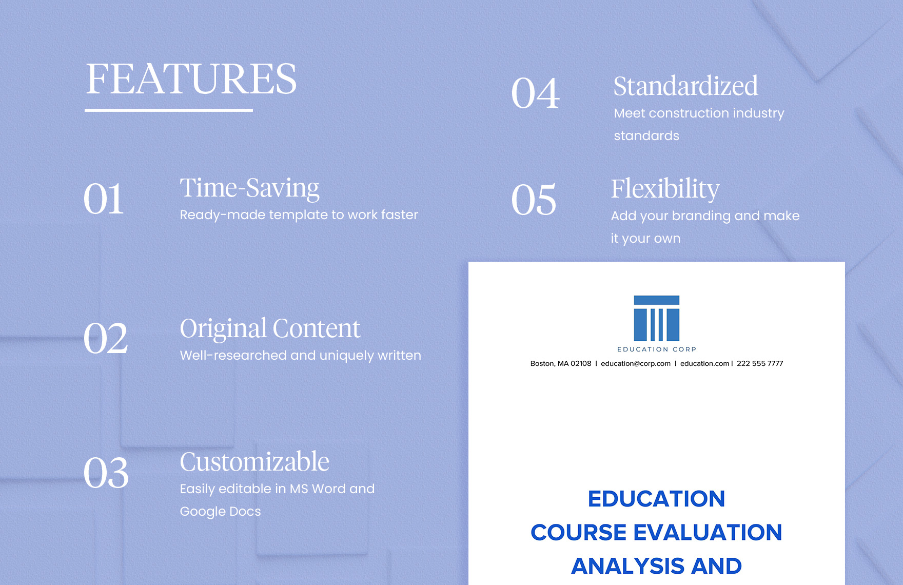 Education Course Evaluation Analysis and Interpretation Guide