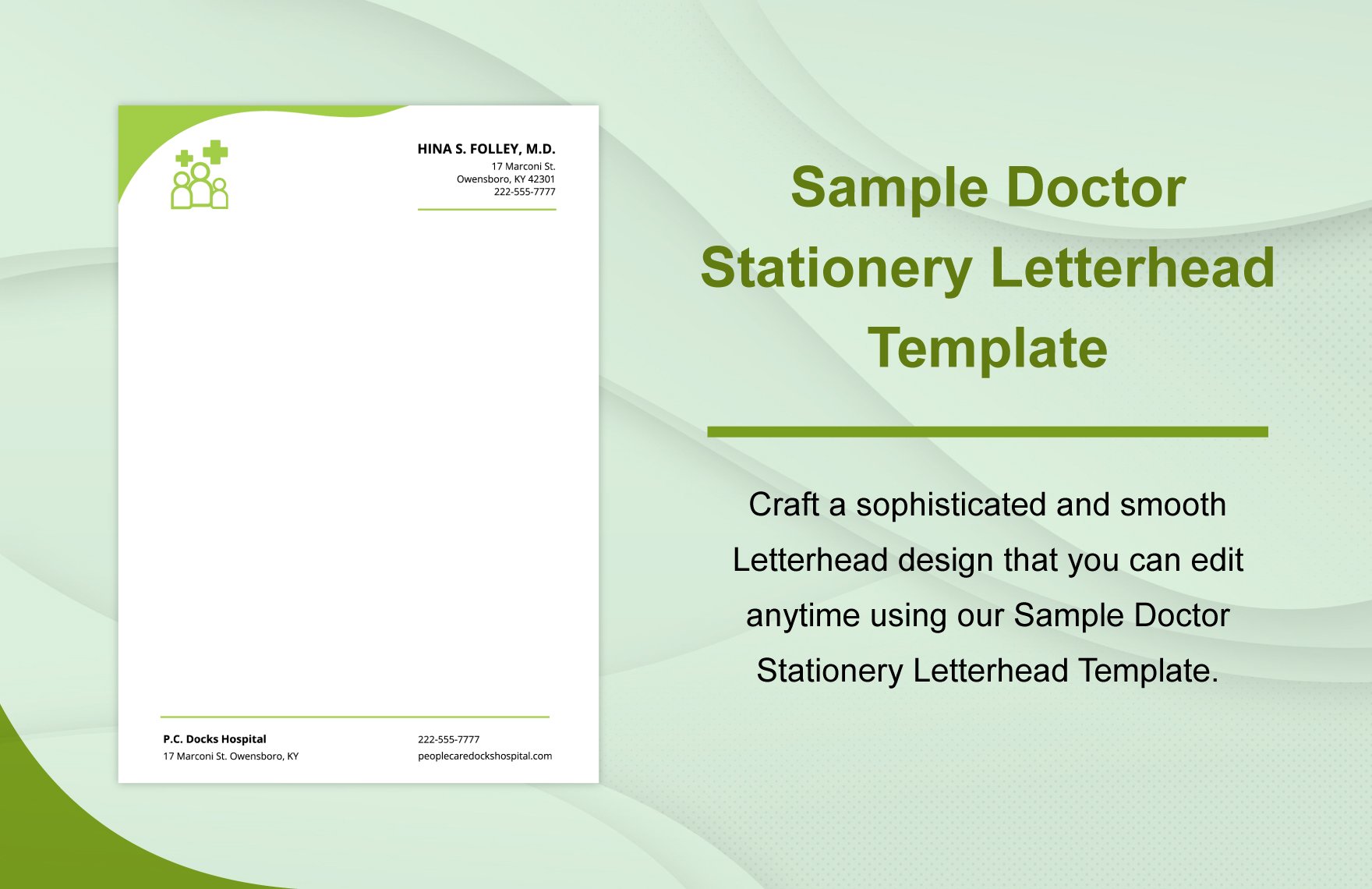 Sample Doctor Stationery Letterhead Template