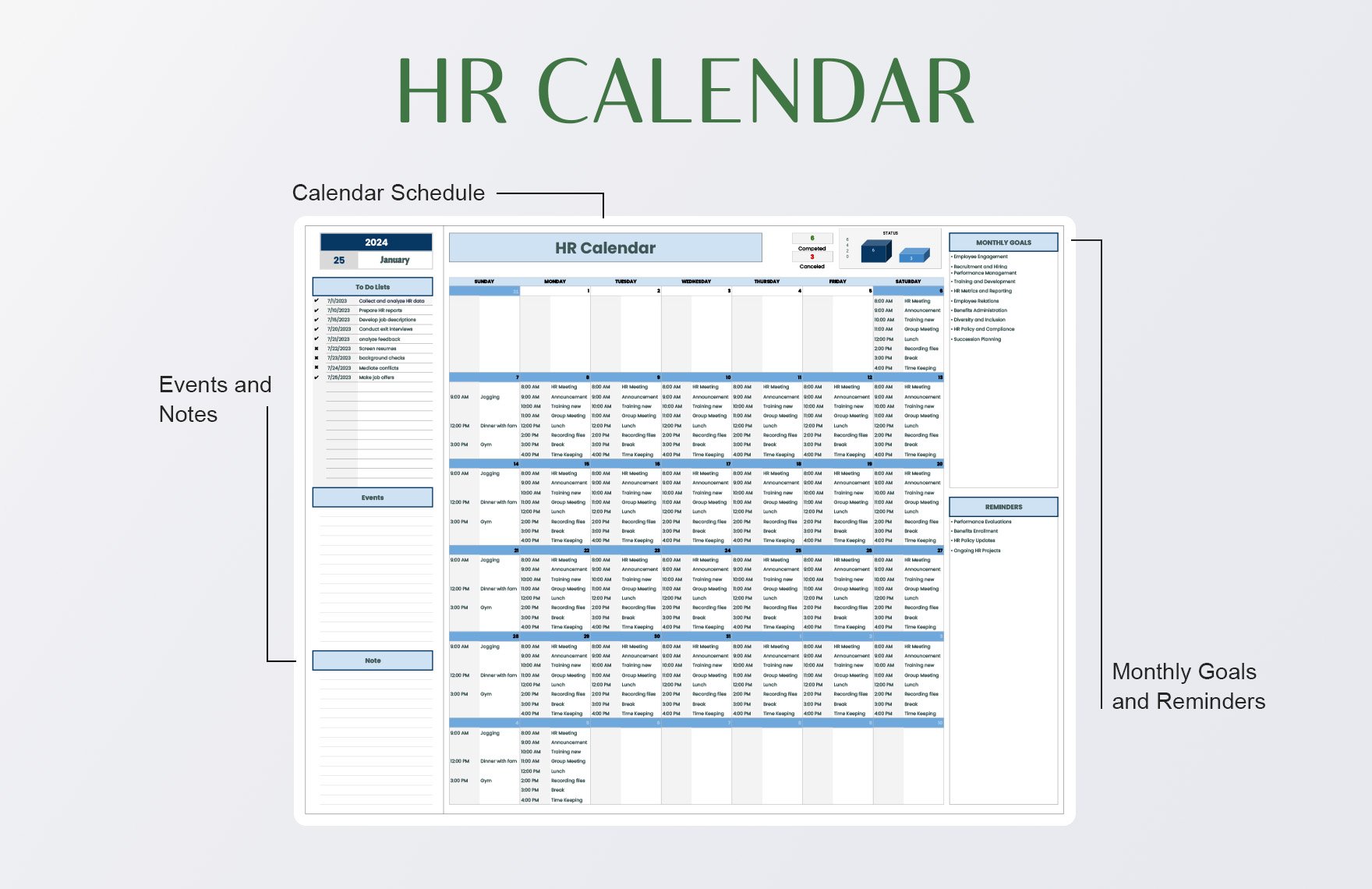 HR Calendar Template in Excel Google Sheets Download Template net