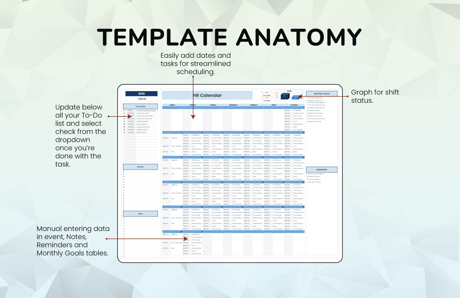HR Calendar Template