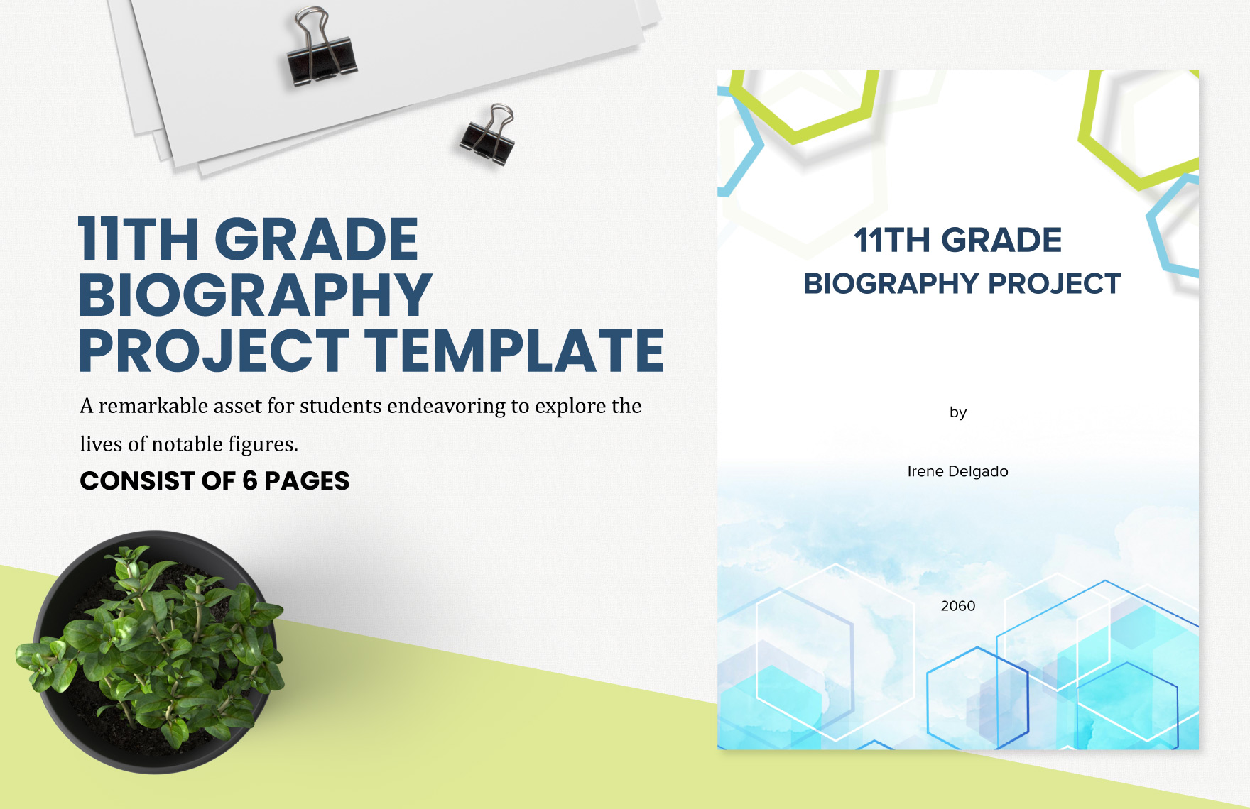 biography template 7th grade