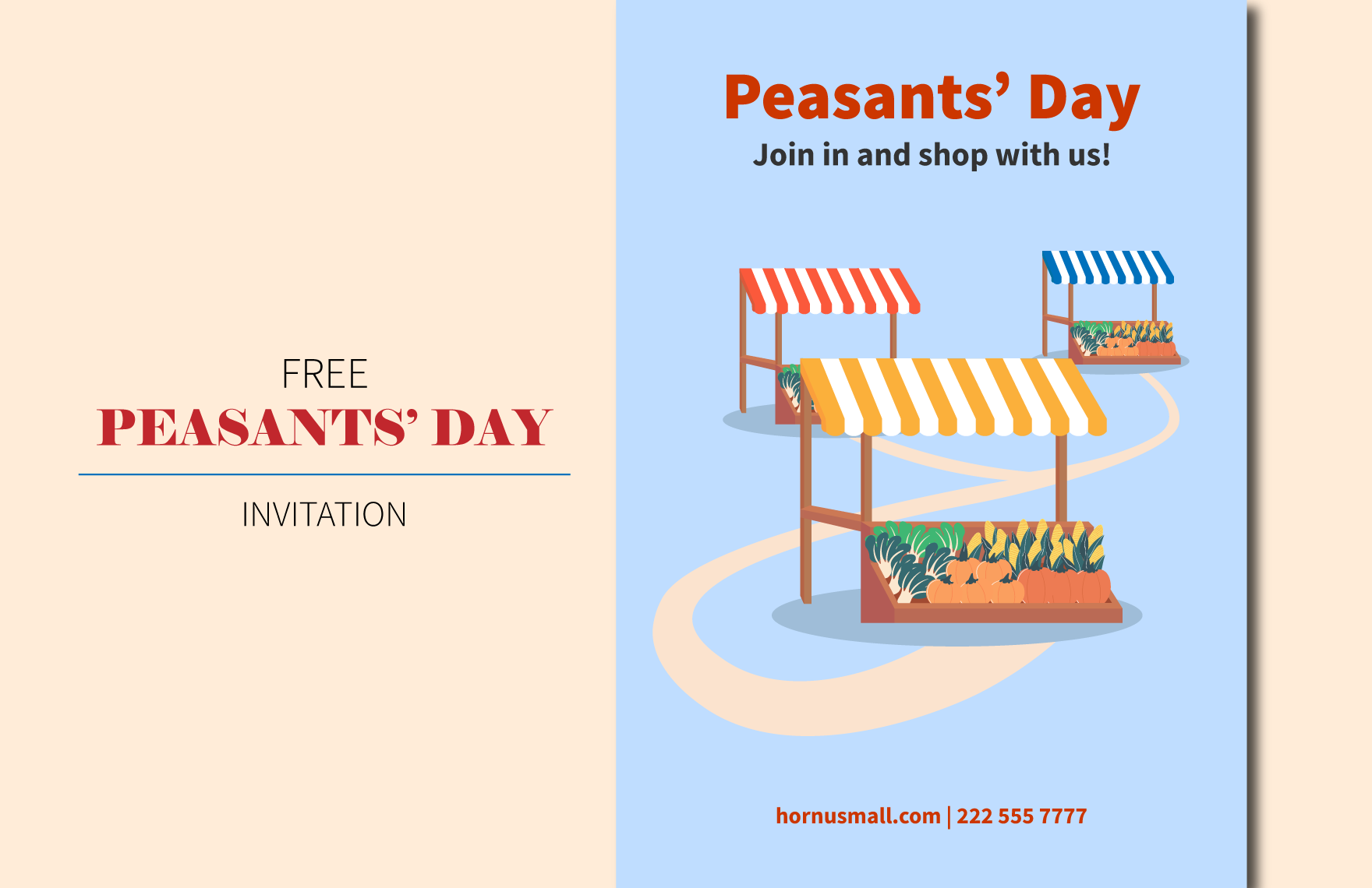 Peasants Day  Invitation